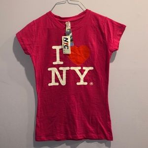 Pink youth NY shirt